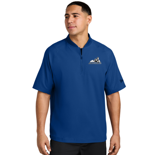 Men's New Era Short Sleeve Quarter-Zip Stampede