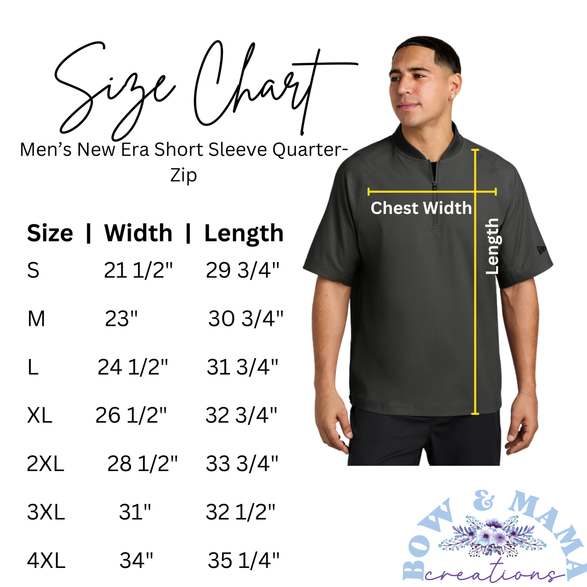 Men's New Era Short Sleeve Quarter-Zip Stampede